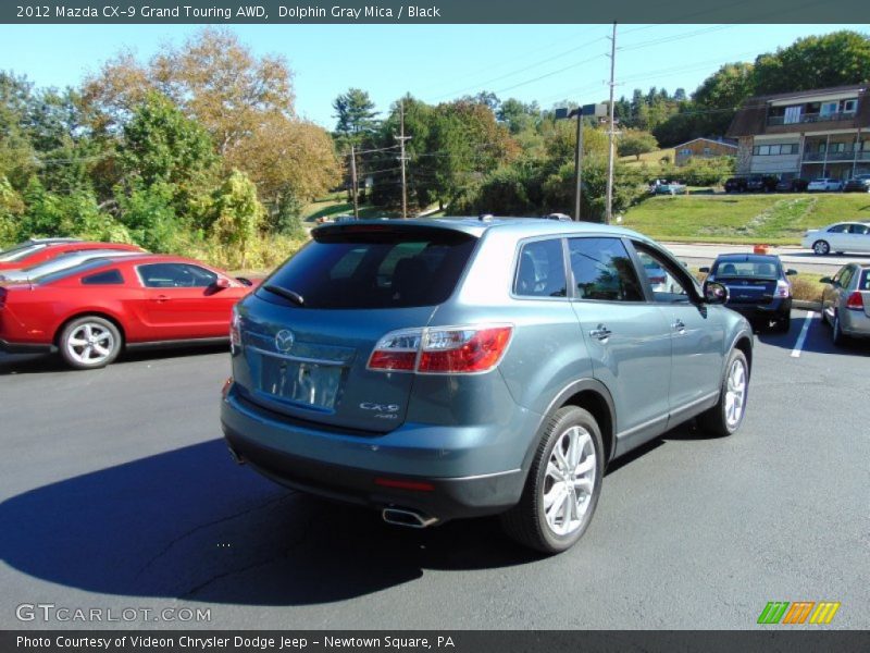 Dolphin Gray Mica / Black 2012 Mazda CX-9 Grand Touring AWD
