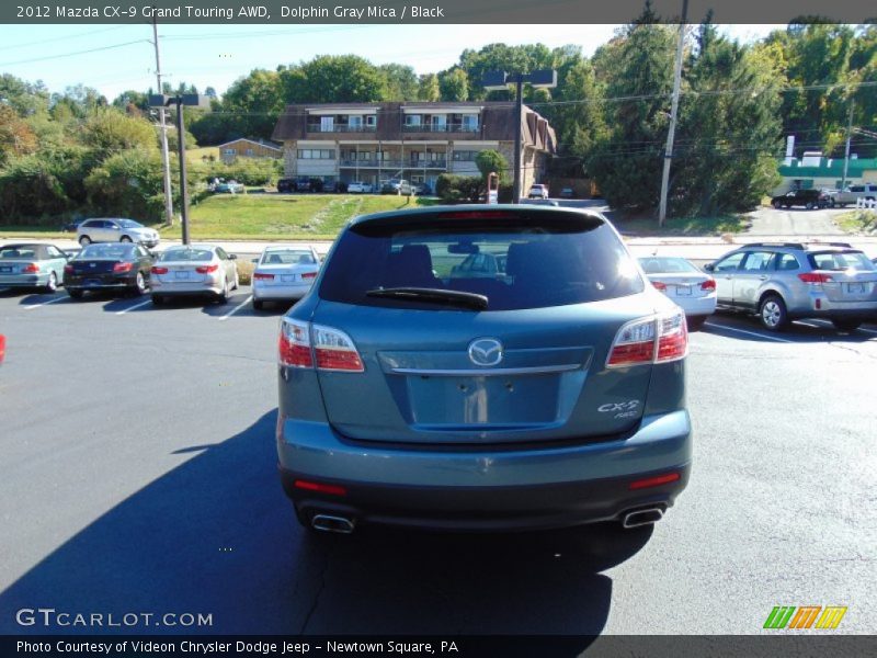Dolphin Gray Mica / Black 2012 Mazda CX-9 Grand Touring AWD