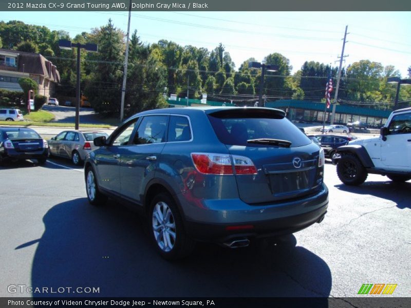 Dolphin Gray Mica / Black 2012 Mazda CX-9 Grand Touring AWD