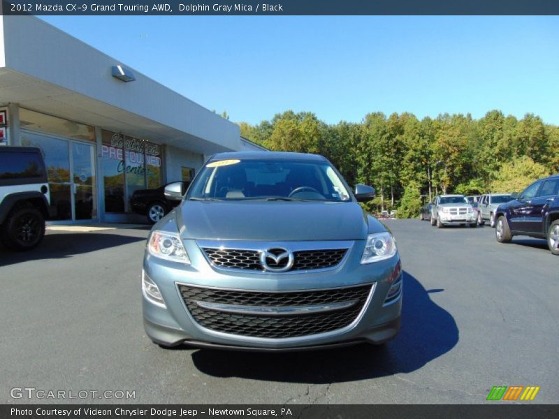 Dolphin Gray Mica / Black 2012 Mazda CX-9 Grand Touring AWD