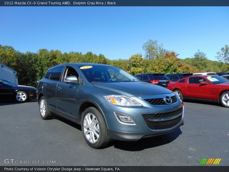 Dolphin Gray Mica / Black 2012 Mazda CX-9 Grand Touring AWD