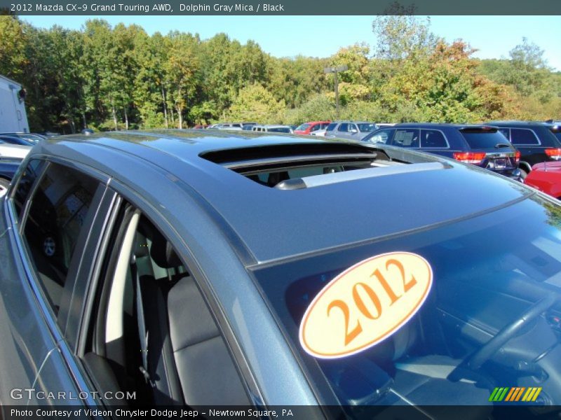 Dolphin Gray Mica / Black 2012 Mazda CX-9 Grand Touring AWD