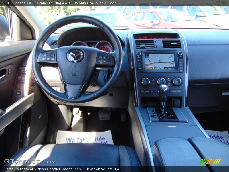 Dolphin Gray Mica / Black 2012 Mazda CX-9 Grand Touring AWD