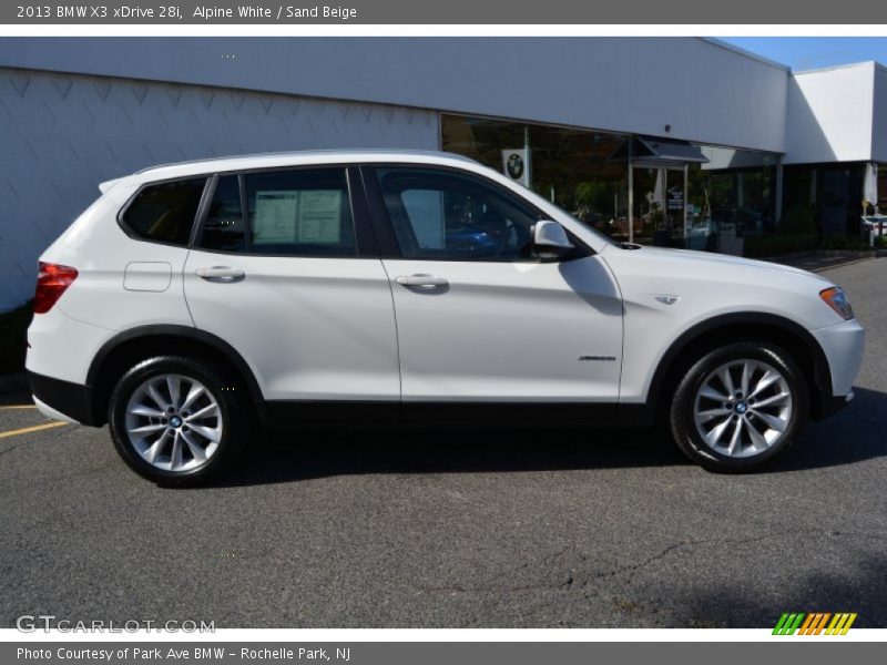 Alpine White / Sand Beige 2013 BMW X3 xDrive 28i