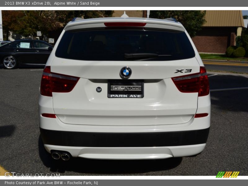 Alpine White / Sand Beige 2013 BMW X3 xDrive 28i