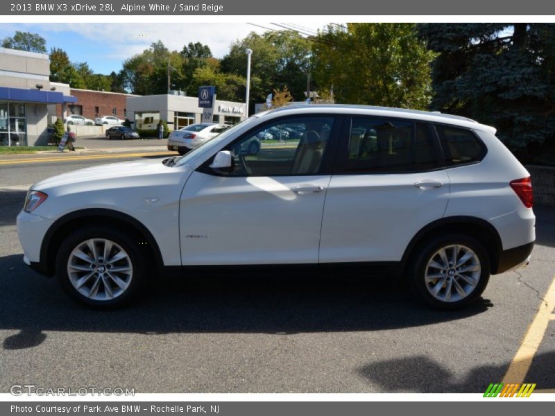 Alpine White / Sand Beige 2013 BMW X3 xDrive 28i