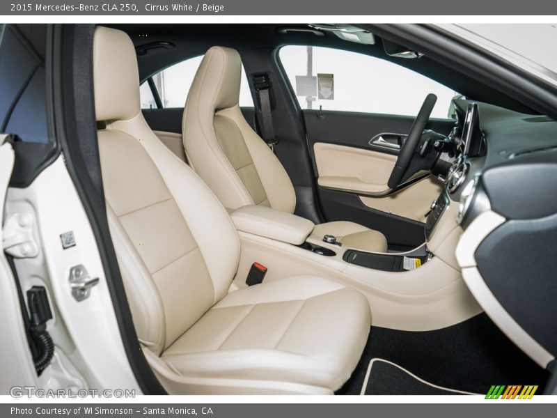 Cirrus White / Beige 2015 Mercedes-Benz CLA 250