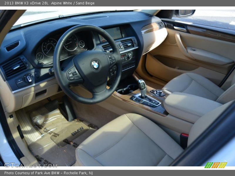 Alpine White / Sand Beige 2013 BMW X3 xDrive 28i