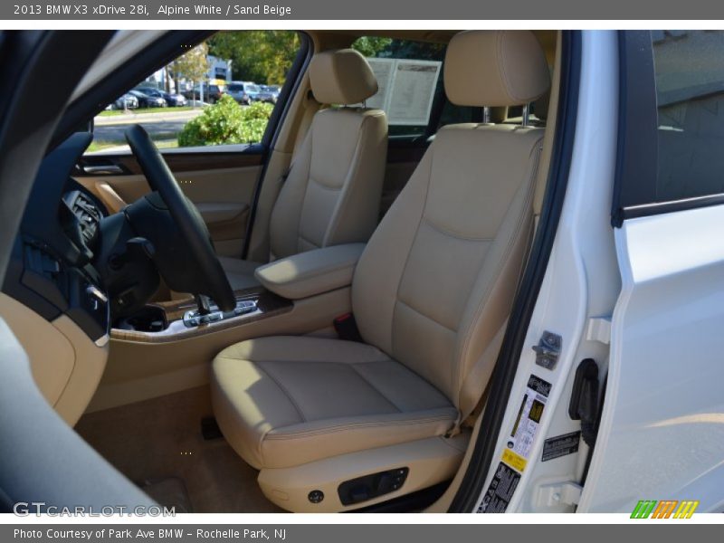 Alpine White / Sand Beige 2013 BMW X3 xDrive 28i