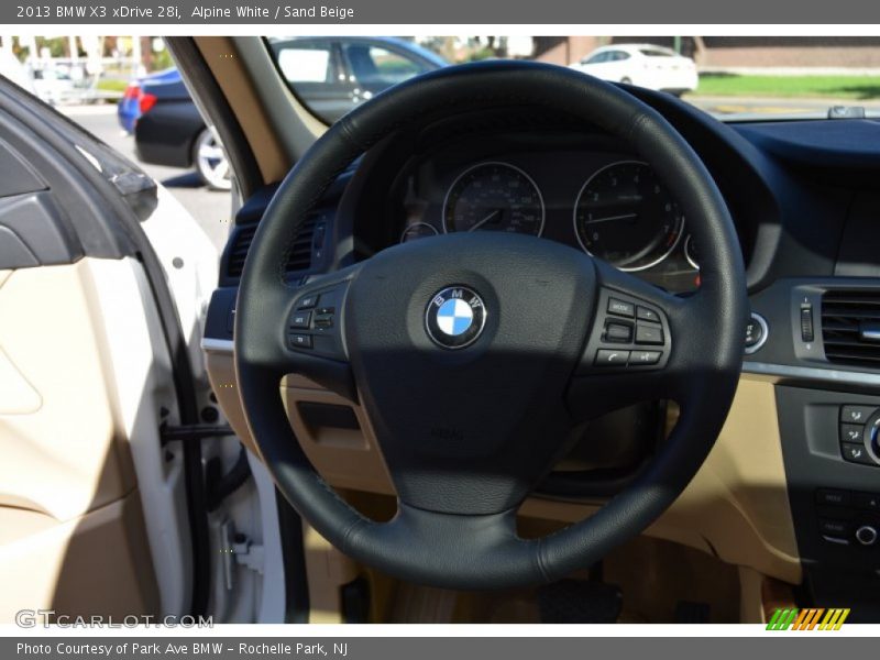 Alpine White / Sand Beige 2013 BMW X3 xDrive 28i