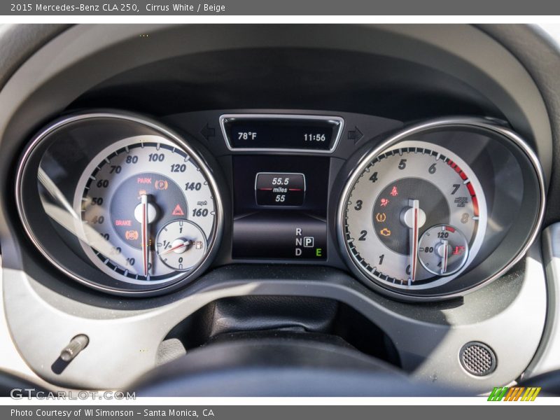 Cirrus White / Beige 2015 Mercedes-Benz CLA 250