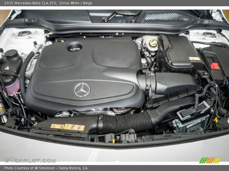 Cirrus White / Beige 2015 Mercedes-Benz CLA 250
