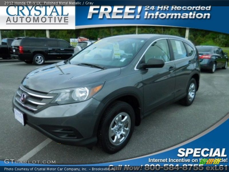Polished Metal Metallic / Gray 2012 Honda CR-V LX