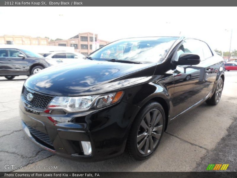 Ebony Black / Black 2012 Kia Forte Koup SX