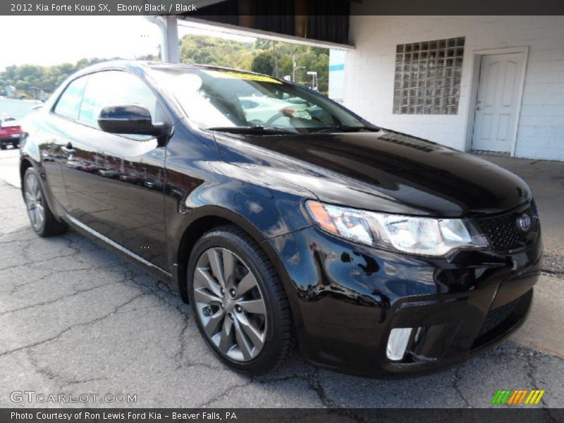 Ebony Black / Black 2012 Kia Forte Koup SX