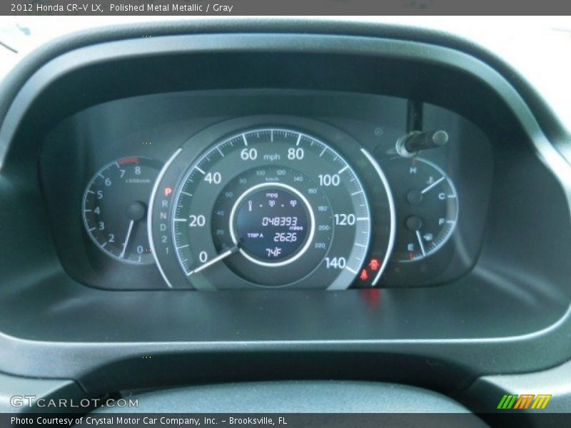 Polished Metal Metallic / Gray 2012 Honda CR-V LX