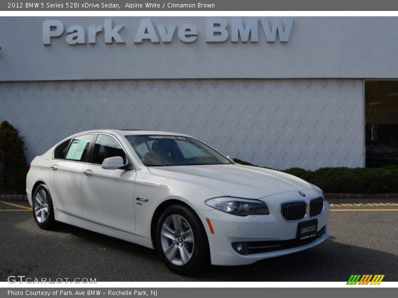 Alpine White / Cinnamon Brown 2012 BMW 5 Series 528i xDrive Sedan