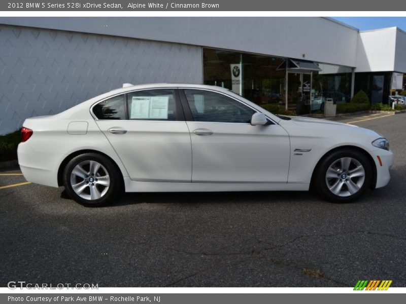 Alpine White / Cinnamon Brown 2012 BMW 5 Series 528i xDrive Sedan