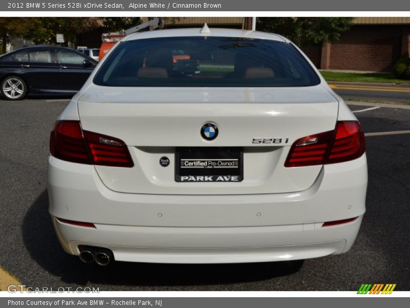 Alpine White / Cinnamon Brown 2012 BMW 5 Series 528i xDrive Sedan