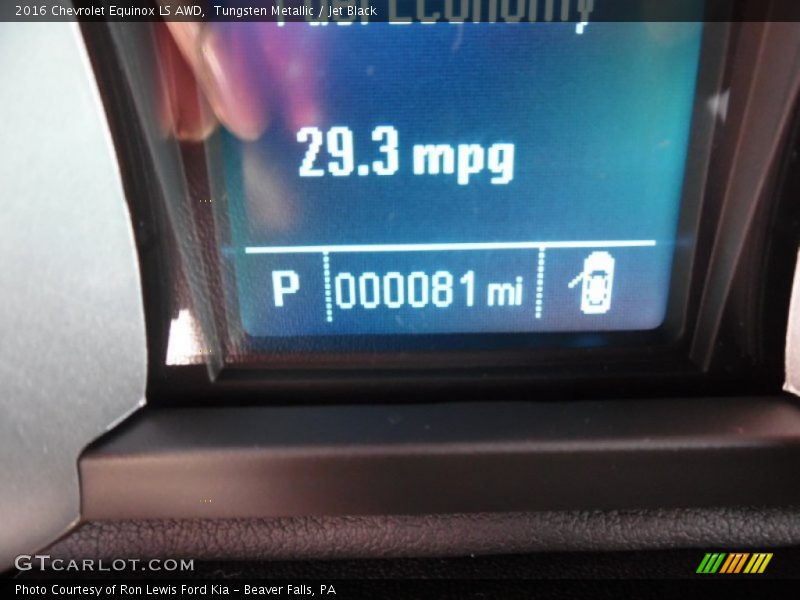 Tungsten Metallic / Jet Black 2016 Chevrolet Equinox LS AWD