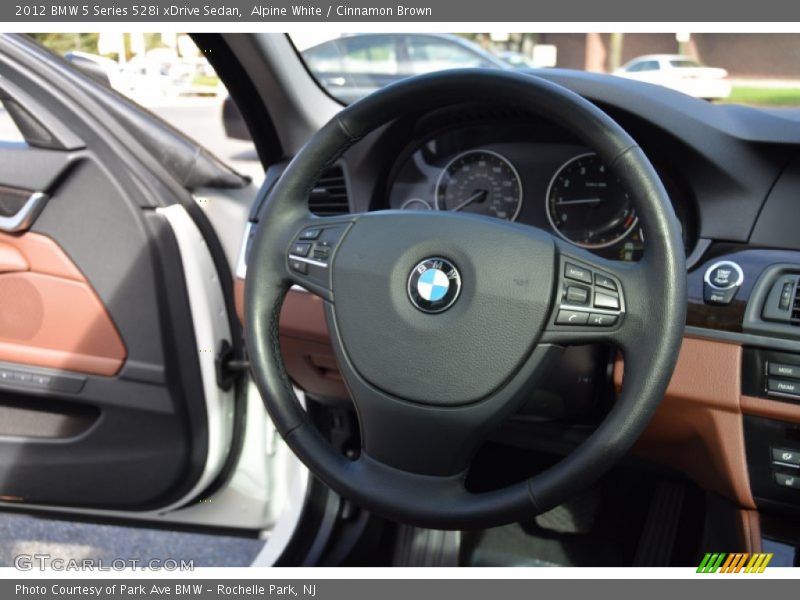Alpine White / Cinnamon Brown 2012 BMW 5 Series 528i xDrive Sedan