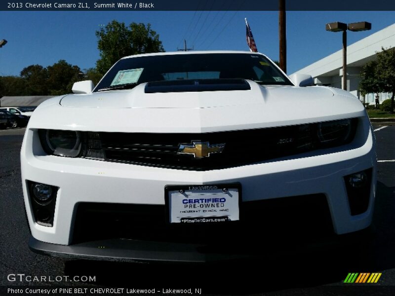 Summit White / Black 2013 Chevrolet Camaro ZL1