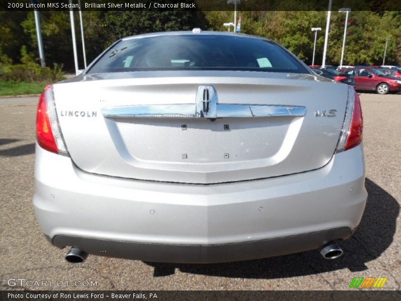 Brilliant Silver Metallic / Charcoal Black 2009 Lincoln MKS Sedan