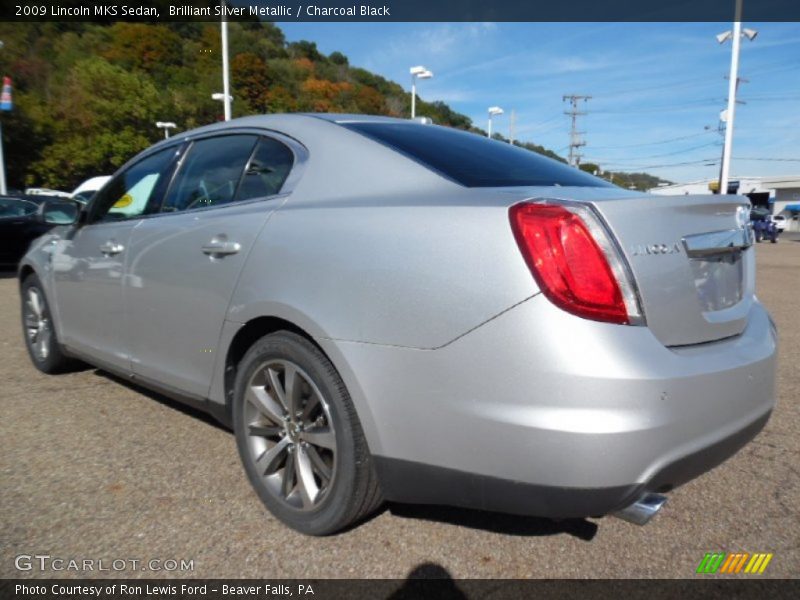Brilliant Silver Metallic / Charcoal Black 2009 Lincoln MKS Sedan