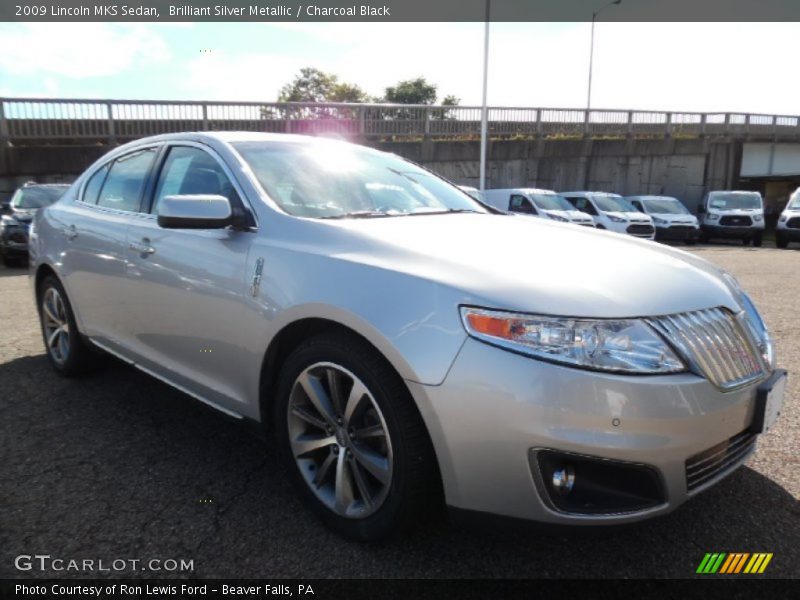 Brilliant Silver Metallic / Charcoal Black 2009 Lincoln MKS Sedan