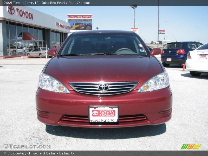 Salsa Red Pearl / Dark Charcoal 2006 Toyota Camry LE
