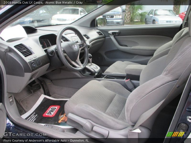  2009 Civic LX Coupe Gray Interior