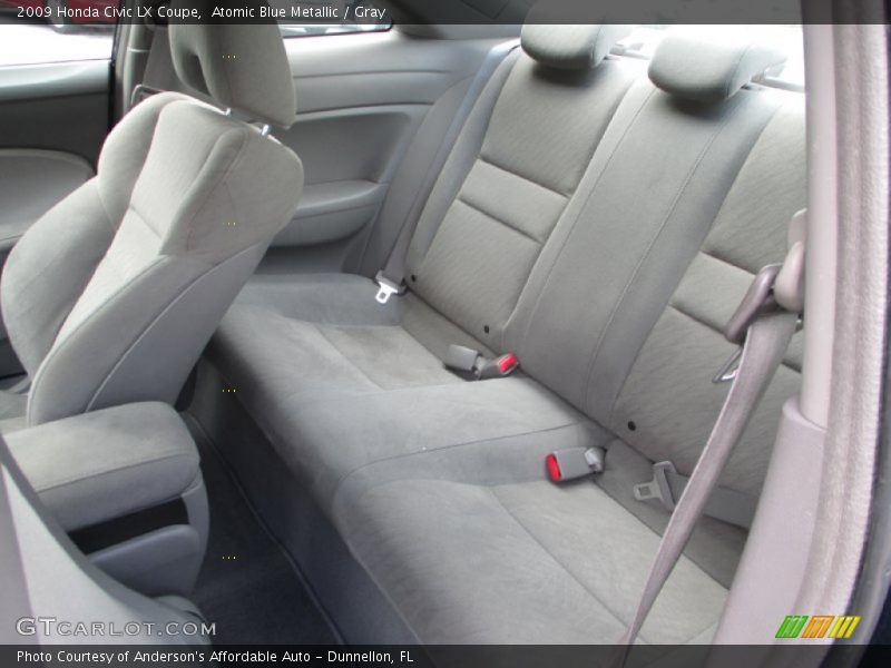 Atomic Blue Metallic / Gray 2009 Honda Civic LX Coupe