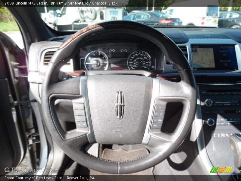 Brilliant Silver Metallic / Charcoal Black 2009 Lincoln MKS Sedan