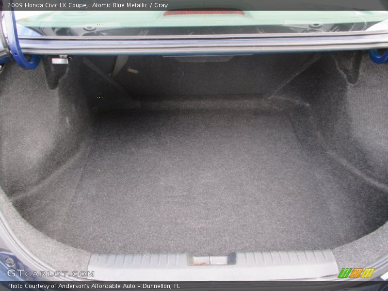 Atomic Blue Metallic / Gray 2009 Honda Civic LX Coupe