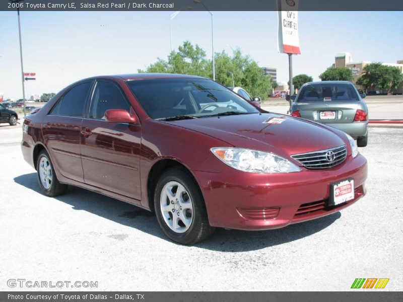Salsa Red Pearl / Dark Charcoal 2006 Toyota Camry LE