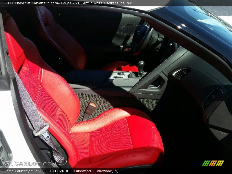 Arctic White / Adrenaline Red 2014 Chevrolet Corvette Stingray Coupe Z51
