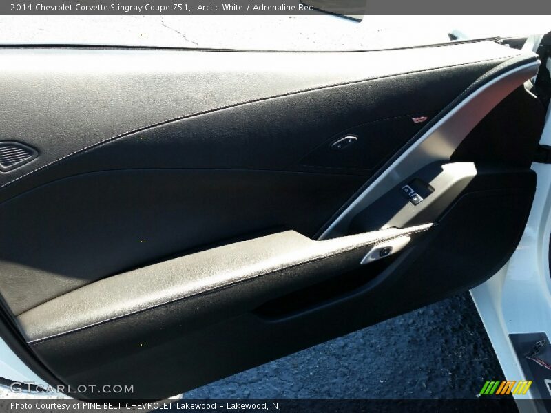 Arctic White / Adrenaline Red 2014 Chevrolet Corvette Stingray Coupe Z51