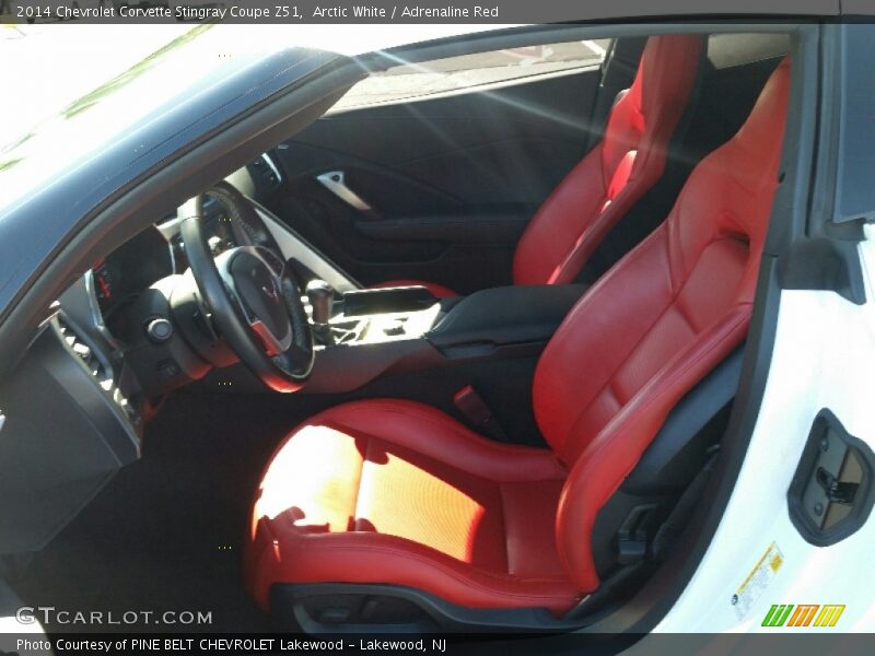 Arctic White / Adrenaline Red 2014 Chevrolet Corvette Stingray Coupe Z51