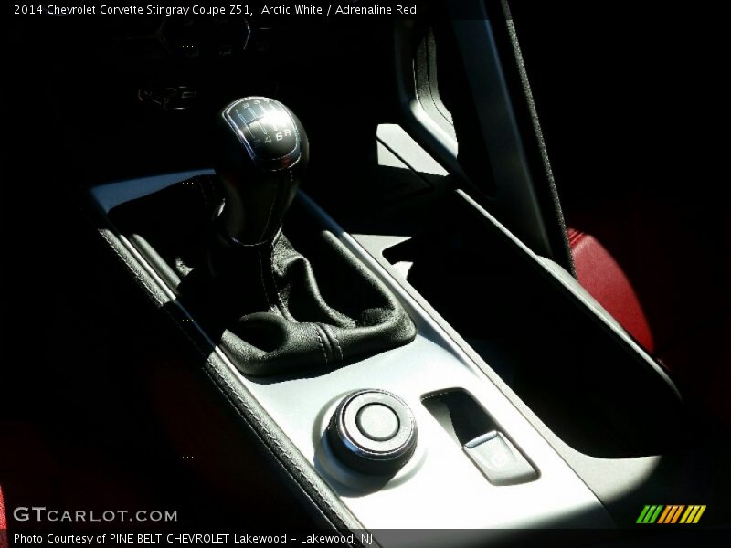 Arctic White / Adrenaline Red 2014 Chevrolet Corvette Stingray Coupe Z51