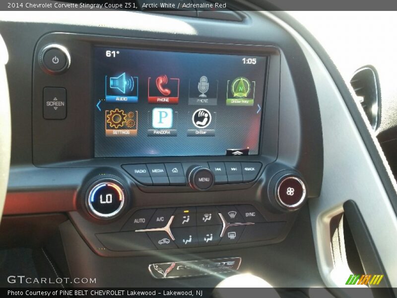 Arctic White / Adrenaline Red 2014 Chevrolet Corvette Stingray Coupe Z51