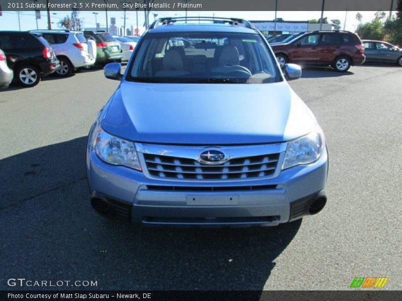 Sky Blue Metallic / Platinum 2011 Subaru Forester 2.5 X Premium