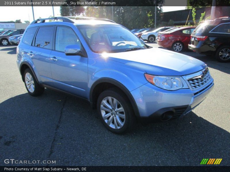 Sky Blue Metallic / Platinum 2011 Subaru Forester 2.5 X Premium