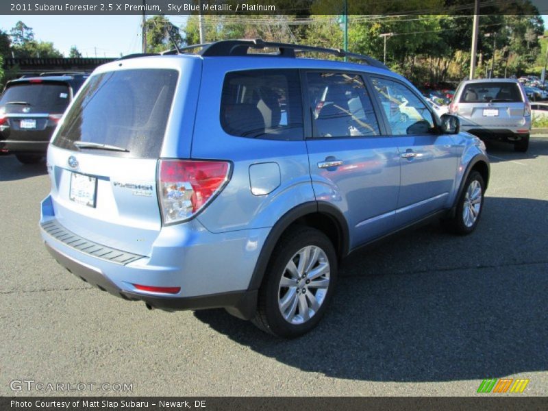 Sky Blue Metallic / Platinum 2011 Subaru Forester 2.5 X Premium