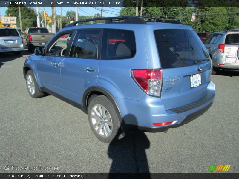 Sky Blue Metallic / Platinum 2011 Subaru Forester 2.5 X Premium