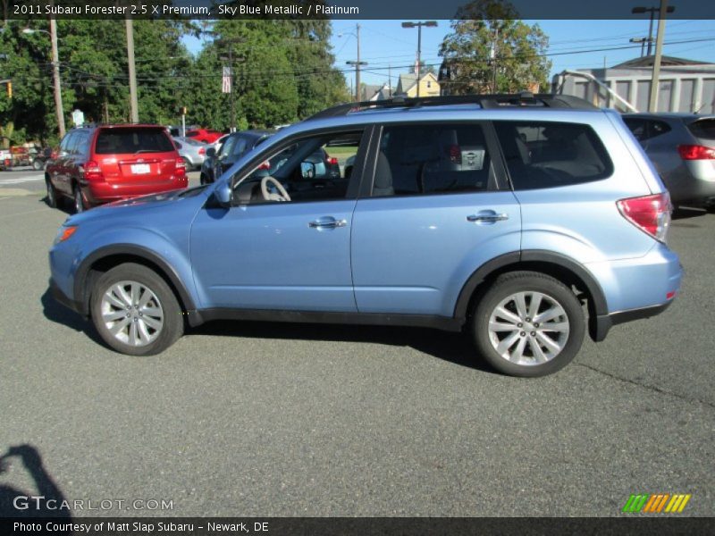 Sky Blue Metallic / Platinum 2011 Subaru Forester 2.5 X Premium
