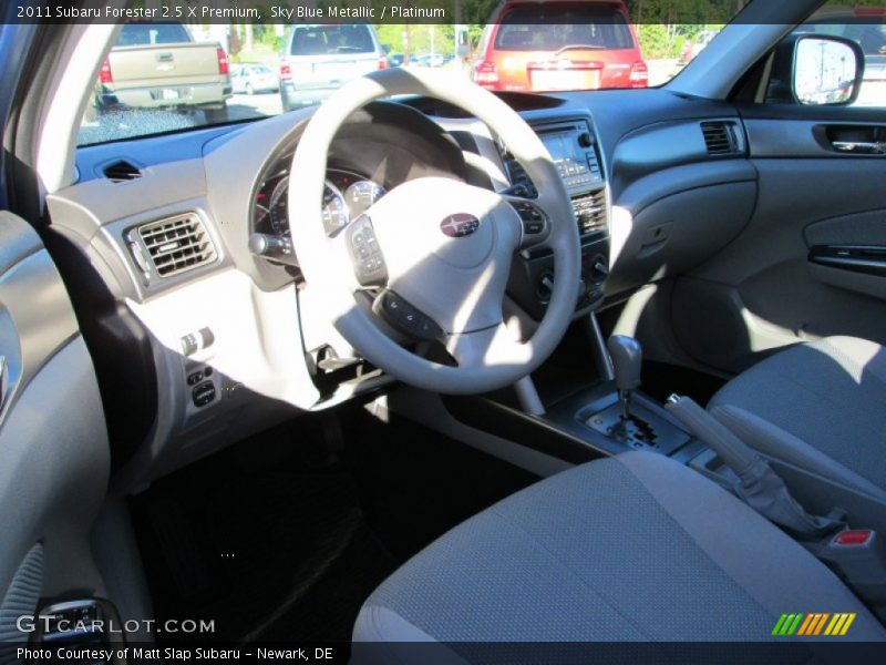 Sky Blue Metallic / Platinum 2011 Subaru Forester 2.5 X Premium
