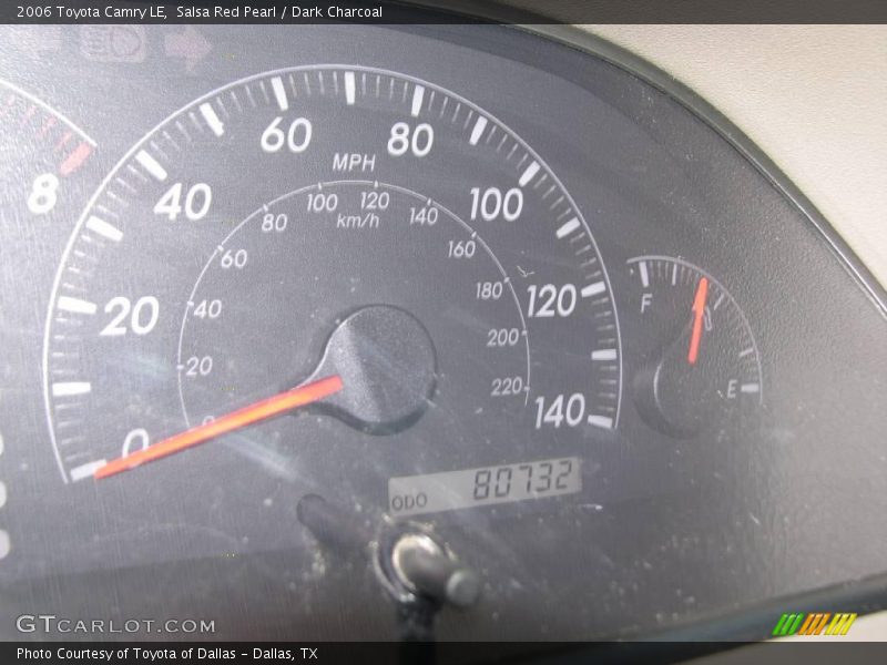 Salsa Red Pearl / Dark Charcoal 2006 Toyota Camry LE