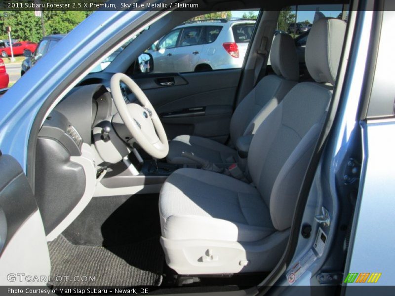 Sky Blue Metallic / Platinum 2011 Subaru Forester 2.5 X Premium