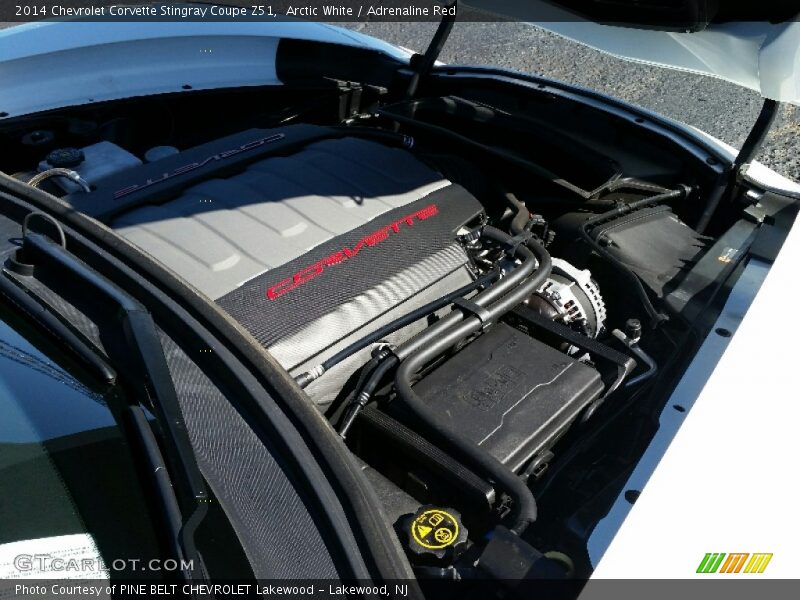 Arctic White / Adrenaline Red 2014 Chevrolet Corvette Stingray Coupe Z51