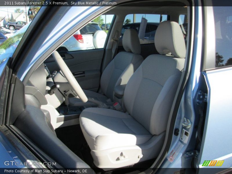 Sky Blue Metallic / Platinum 2011 Subaru Forester 2.5 X Premium